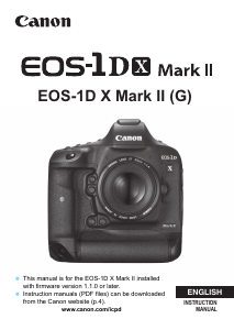 Manual Canon EOS 1D X Mark II Digital Camera