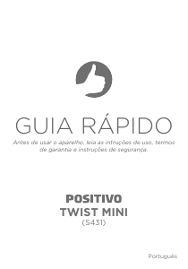 Manual Positivo S431 Twist Mini Telefone celular