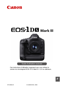 Mode d’emploi Canon EOS 1D X Mark III Appareil photo numérique