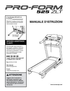 Manuale Pro-Form 525 ZLT Tapis roulant
