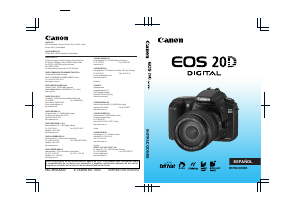 Manual de uso Canon EOS 20D Cámara digital
