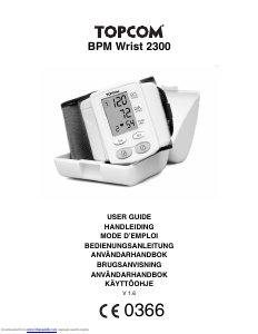 Manual Topcom BPM WRIST 2300 Blood Pressure Monitor