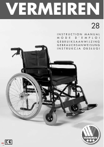 Manual Vermeiren 28 Wheelchair