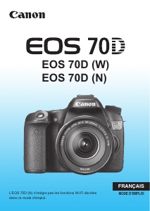 Mode d’emploi Canon EOS 70D Appareil photo numérique