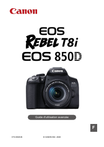 Mode d’emploi Canon EOS 850D Appareil photo numérique