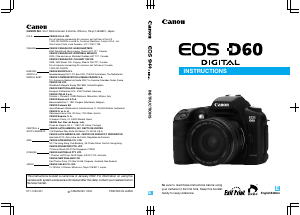 Manual Canon EOS D60 Digital Camera
