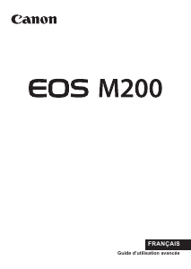 Mode d’emploi Canon EOS M200 Appareil photo numérique