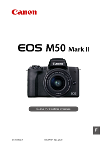 Mode d’emploi Canon EOS M50 Mark II Appareil photo numérique