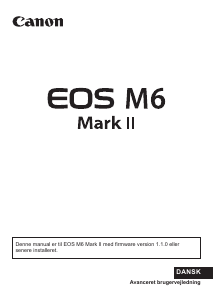 Brugsanvisning Canon EOS M6 Mark II Digitalkamera