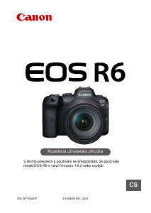 Manuál Canon EOS R6 Digitální fotoaparát