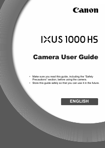 Manual Canon IXUS 1000 HS Digital Camera