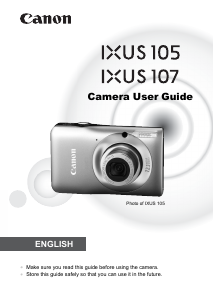 Manual Canon IXUS 105 Digital Camera