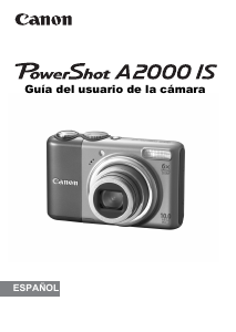 Manual de uso Canon PowerShot A2000 IS Cámara digital