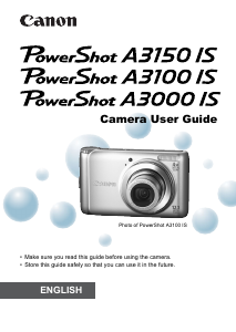 Manual Canon PowerShot A3150 IS Digital Camera