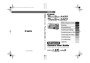 Manual Canon PowerShot A420 Digital Camera