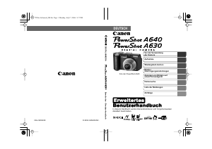 Bedienungsanleitung Canon PowerShot A630 Digitalkamera
