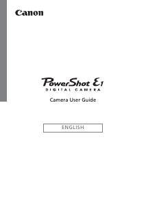 Handleiding Canon PowerShot E1 Digitale camera