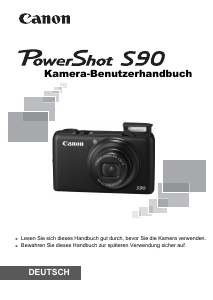 Bedienungsanleitung Canon PowerShot S90 Digitalkamera