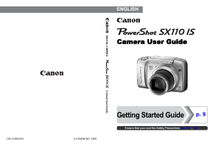 Manual Canon PowerShot SX110 IS Digital Camera
