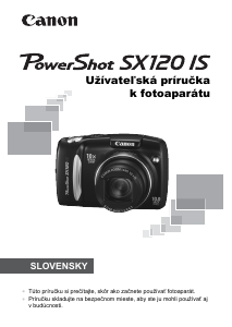 Návod Canon PowerShot SX120 IS Digitálna kamera