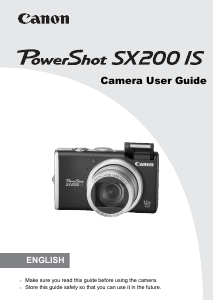 Manual Canon PowerShot SX200 IS Digital Camera