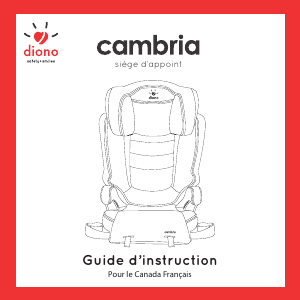 Manual Diono Cambria Car Seat