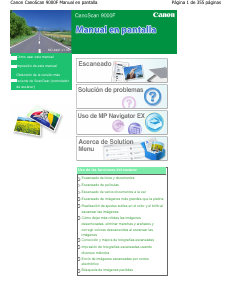 Manual de uso Canon CanoScan 9000F Escáner