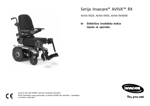 Priručnik Invacare AVIVA RX40HD Električna invalidska kolica