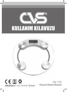 Kullanım kılavuzu CVS DN 1755 Banyo tartısı