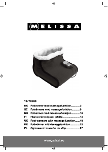 Manual Melissa 16770038 Foot Warmer