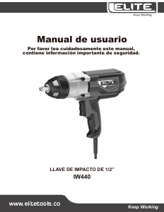 Manual Elite LW440 Impact Wrench
