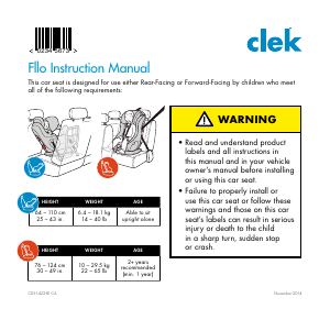 Manual Clek Foonf 2015 Car Seat