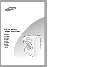Manual Samsung B1245A Washing Machine