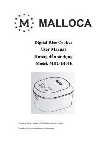 Manual Malloca MRC-IH01E Rice Cooker