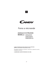 Manuale Candy CMG 22 DVG Microonde