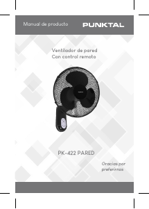 Manual de uso Punktal PK-422 PARED Ventilador