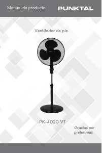 Manual de uso Punktal PK-4020 VT Ventilador