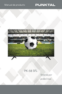 Manual de uso Punktal PK-58SFL Televisor de LED