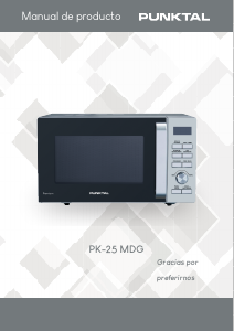 Manual de uso Punktal PK-25MDG Microondas