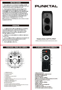 Manual de uso Punktal PK-47BAT Altavoz