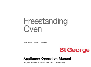 Manual St George FE904B Oven