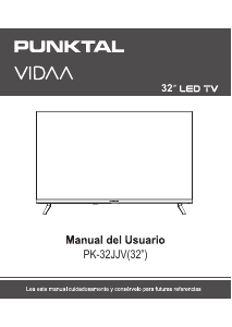 Manual de uso Punktal PK-32JJV Vidaa Televisor de LED