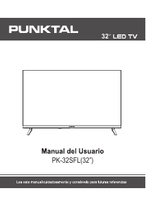Manual de uso Punktal PK-32SFL Televisor de LED
