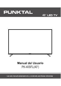 Manual de uso Punktal PK-40SFL Televisor de LED