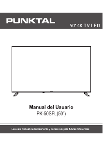 Manual de uso Punktal PK-50SFL Televisor de LED
