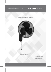 Manual de uso Punktal PK-4060 VT Ventilador