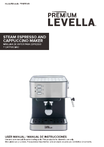 Manual de uso Premium PEM1510B Máquina de café espresso