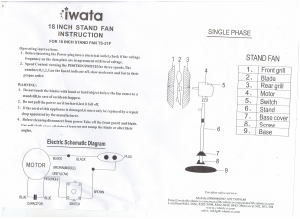 Manual Iwata TS-21F Fan