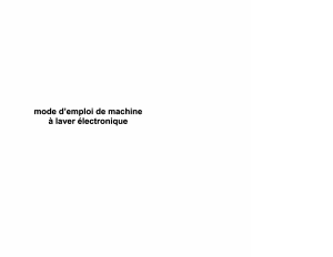 Mode d’emploi BSK LF1207E Lave-linge