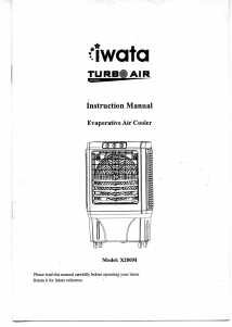 Handleiding Iwata TURBO AIR X200M Ventilator